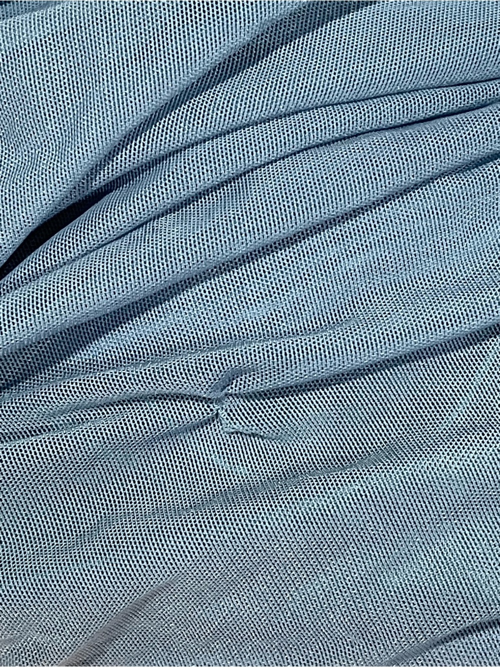 Lulu's Dusty Blue Ruched Cowl-Neck Midi Dress - Picture 5 of 5